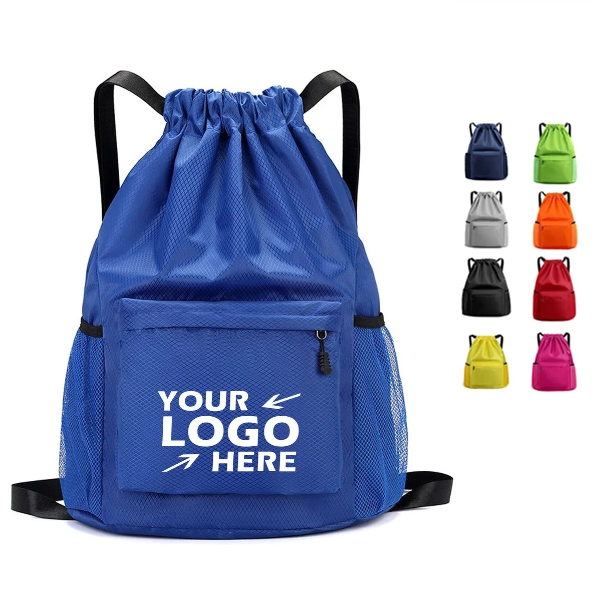 Premium Waterproof Oxford Drawstring Backpack 1