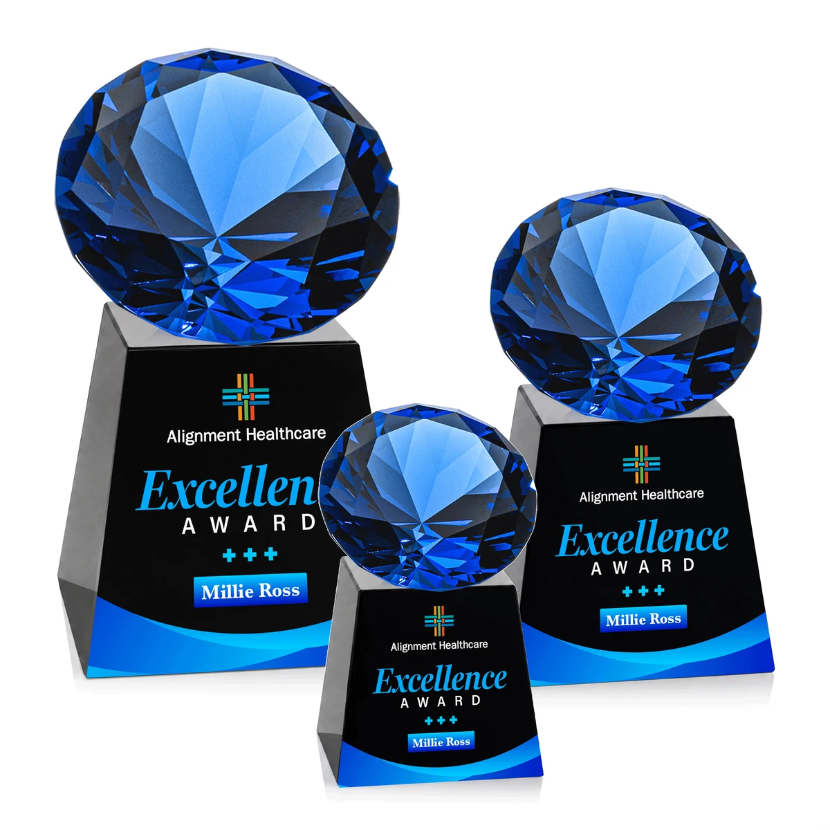 Fortino VividPrint™ Award - Black/Sapphire 1