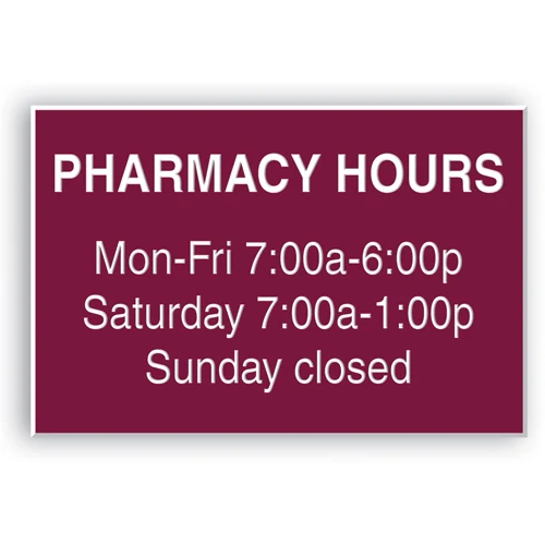 Custom Engraved Signs (40-49 Square Inch) 1