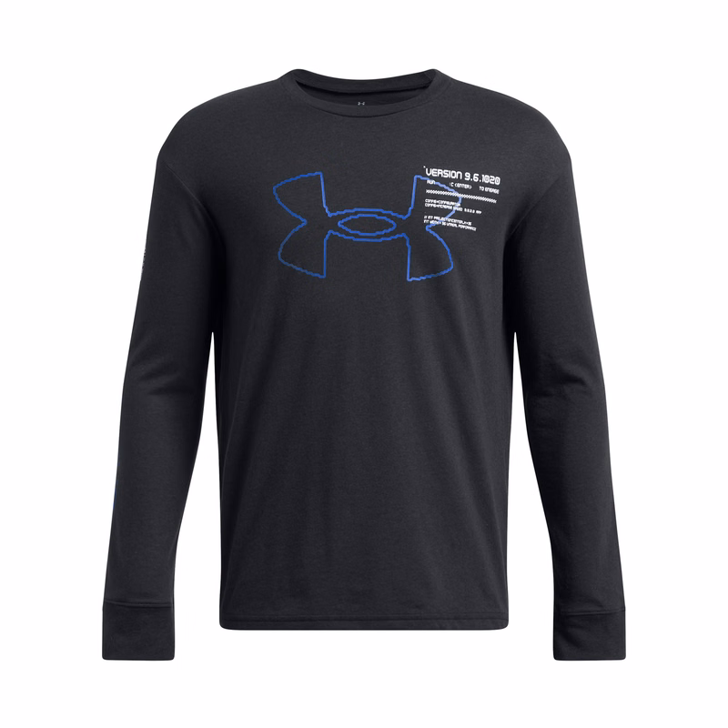 UA Glitch Big Logo Boys' Long Sleeve