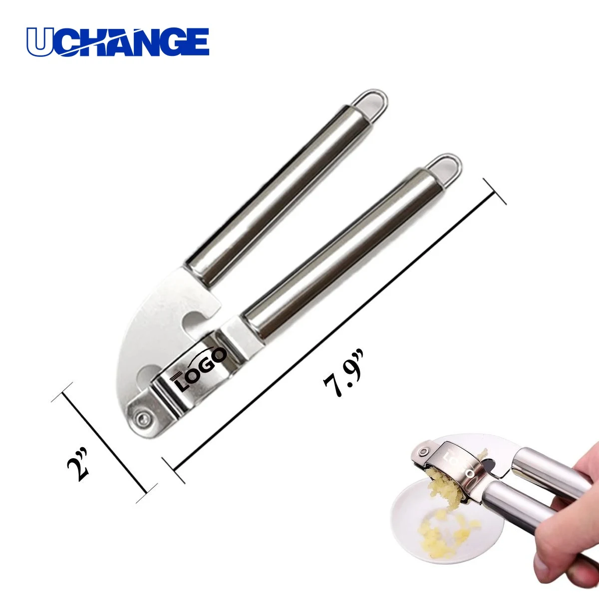Stainless Steel Garlic Crusher Tool 1