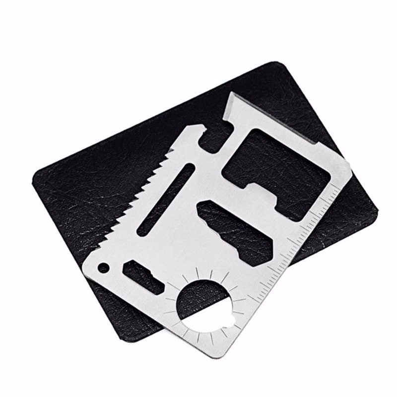 Multi-functional Tool Saber Card W/ PU Leather Case