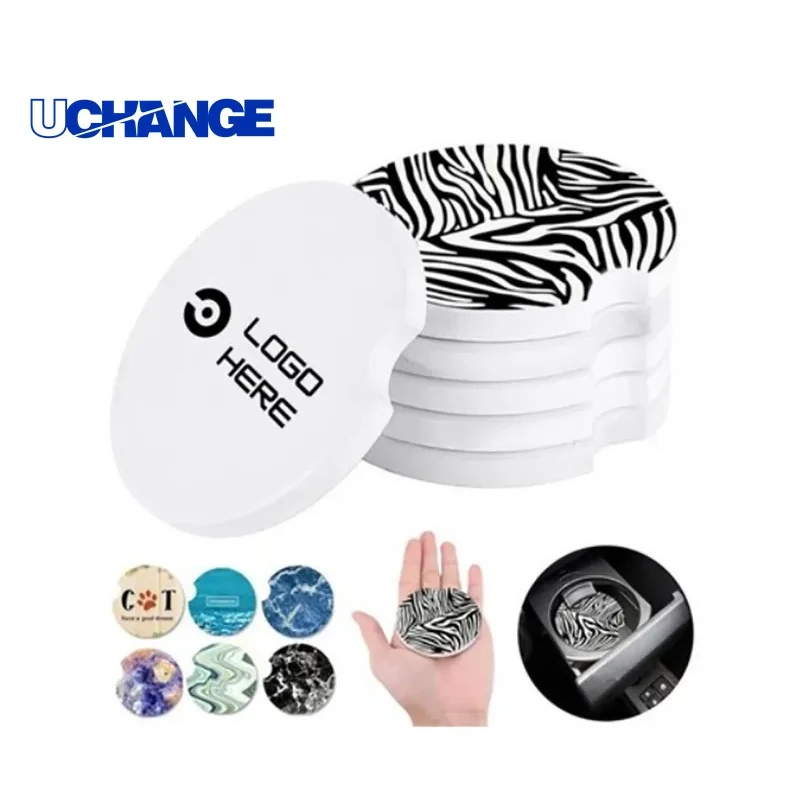 Absorbent Car Cup Holder Coasters Protective Inserts 1