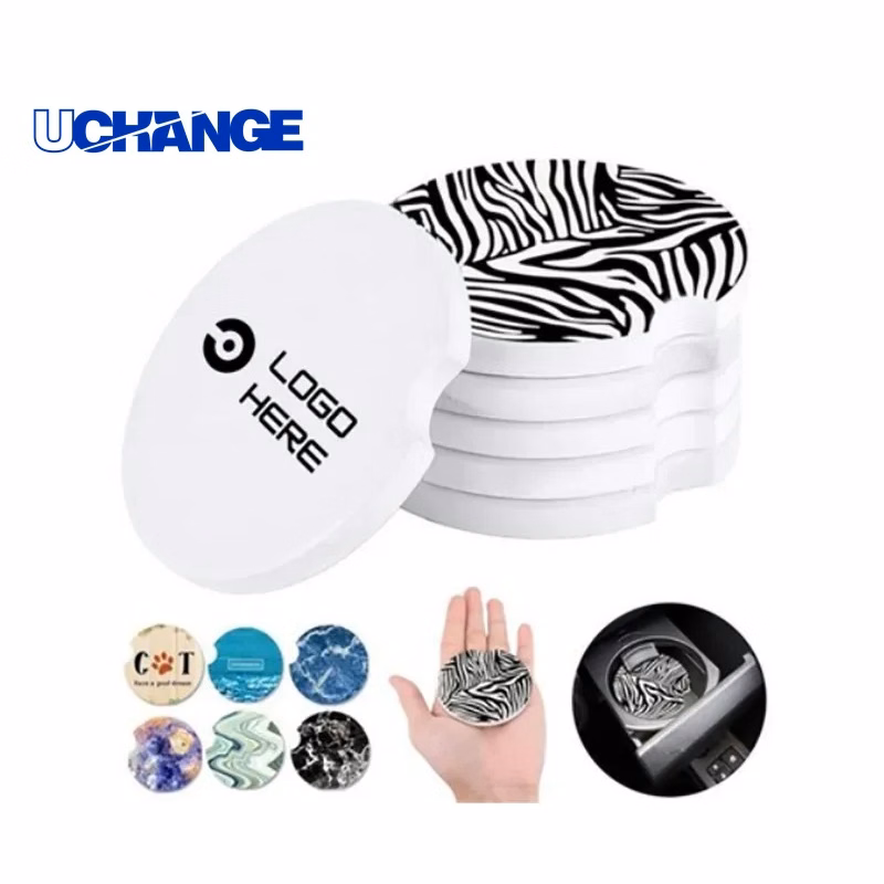 Absorbent Car Cup Holder Coasters Protective Inserts