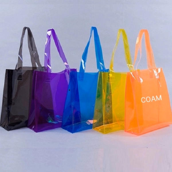 Women'S Pvc Clear Tote Bag K(11.2*12.2*4 In)
