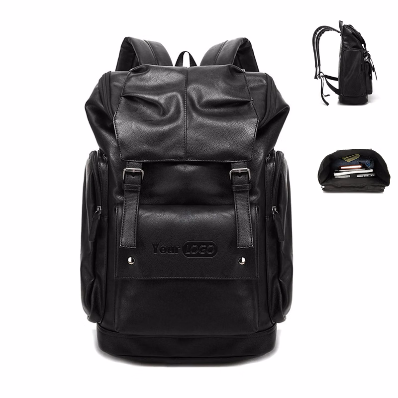 PU Leather Casual 15.6inch Laptop Backpack