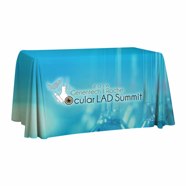 Table Throw, Full-Color Dye-Sublimation, Sewing - Standard Table Cloth - 4 ft table runner