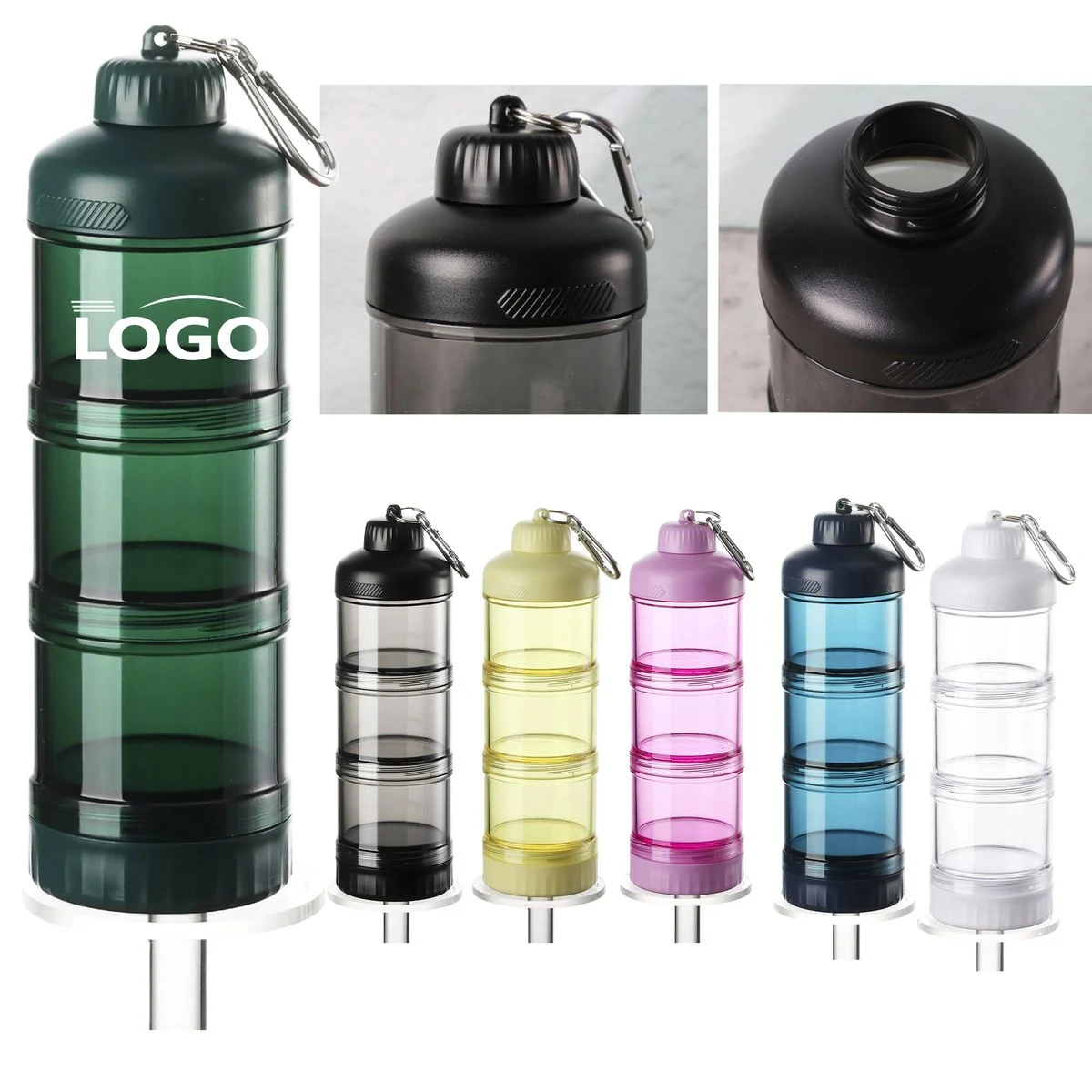 Portable Protein Powder & Milk Powder Dispenser Bottle 1