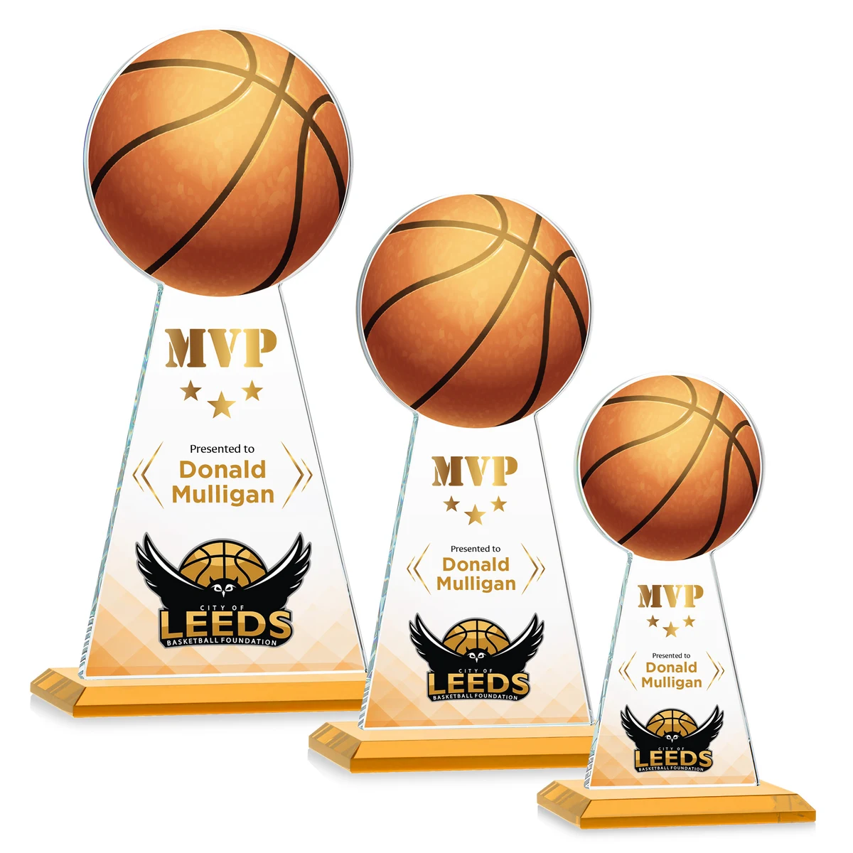 Edenwood Basketball VividPrint™ Award - Amber 1