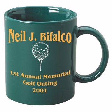 11 oz. Green Stoneware Mug