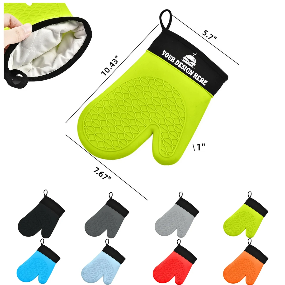 Kitchen Oven Mitts Heat Resistant 1