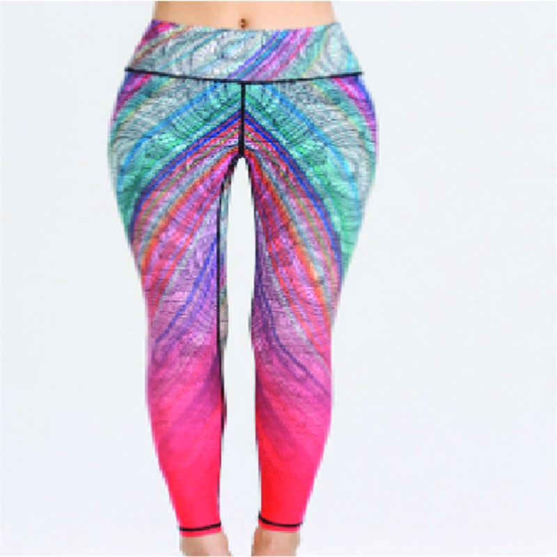 Women's Sublimation Compression Tights - 180G Poly Spandex