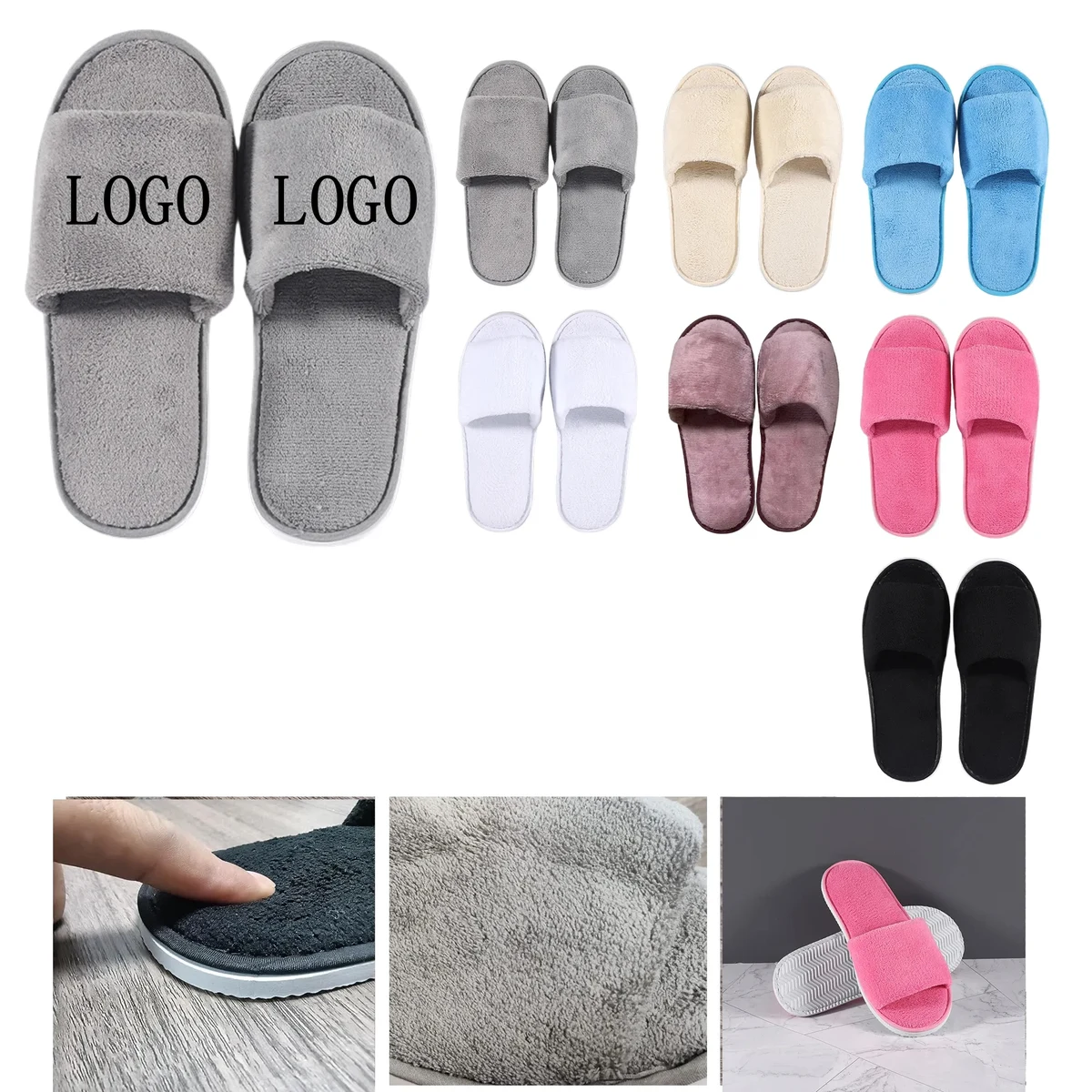 Thick Non Slip Velvet Slippers 1