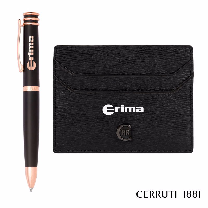 Cerruti 1881® Bond Card Holder & Austin Ballpoint Pen Set