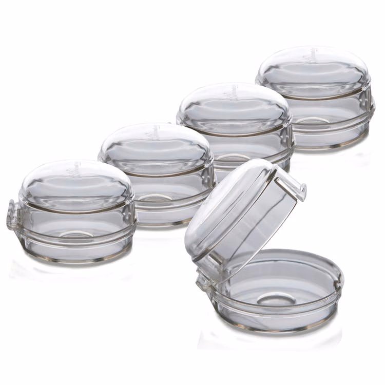 Stove & Oven Knob Covers - Clear 5 Pack
