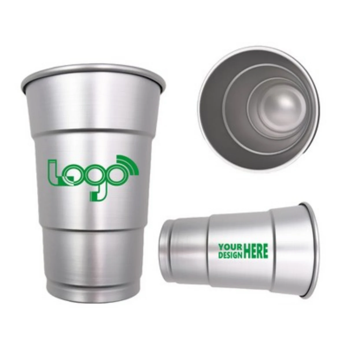 Recyclable 16oz Full Color Logo Aluminum Cup 1