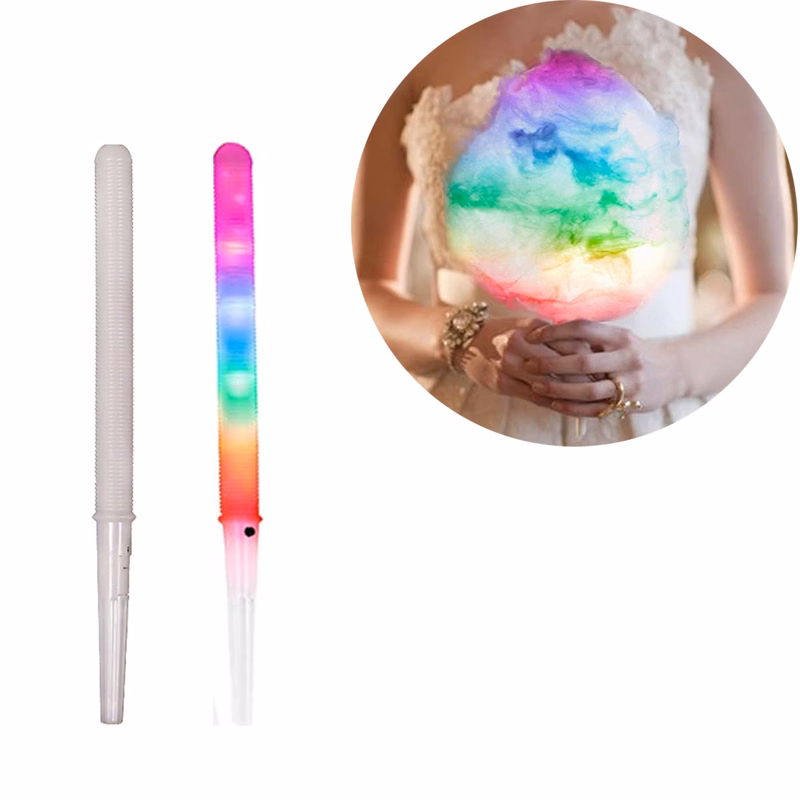 Flashing Modes LED Cotton Candy Cones Colorful Glowing Stick
