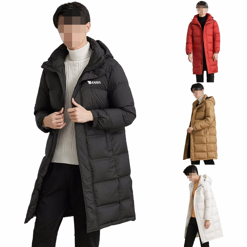 Winter Long Hooded Down Coat