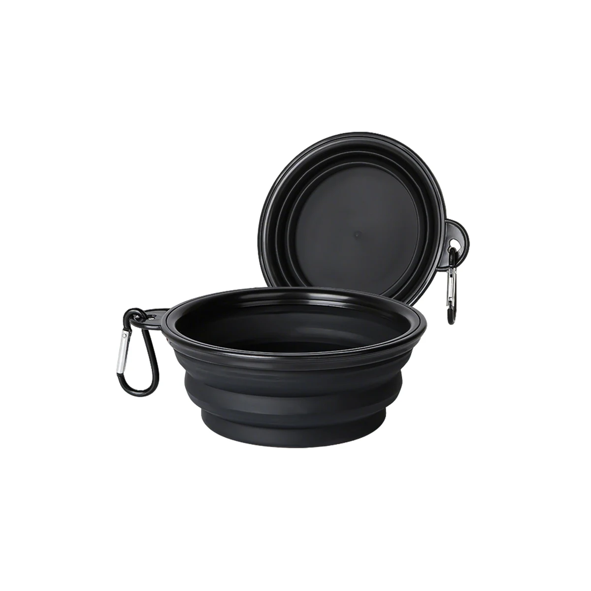 Collapsible Dog Bowl With Carabiner 12 Ounce Capacity 1
