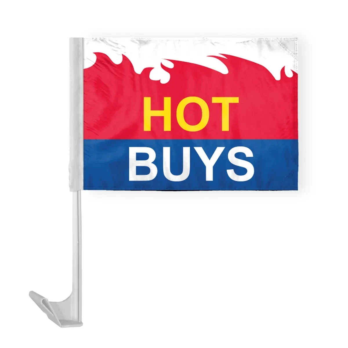 12" x 16" Advertising Car Flag - wPoly 1