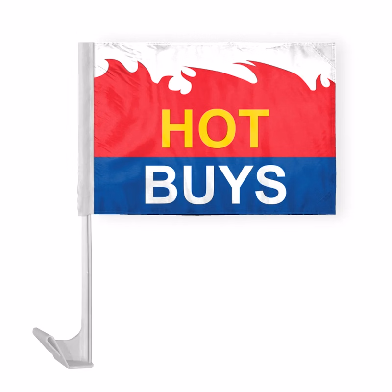 12" x 16" Advertising Car Flag - wPoly
