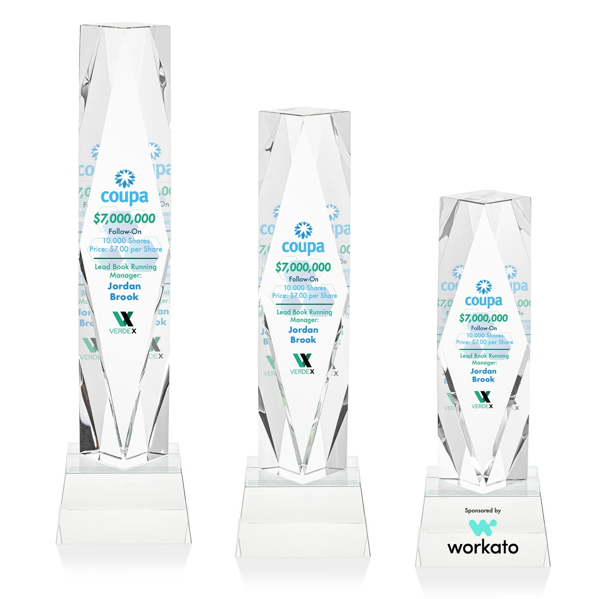 Toscana VividPrint™ Award on Base - Clear 1