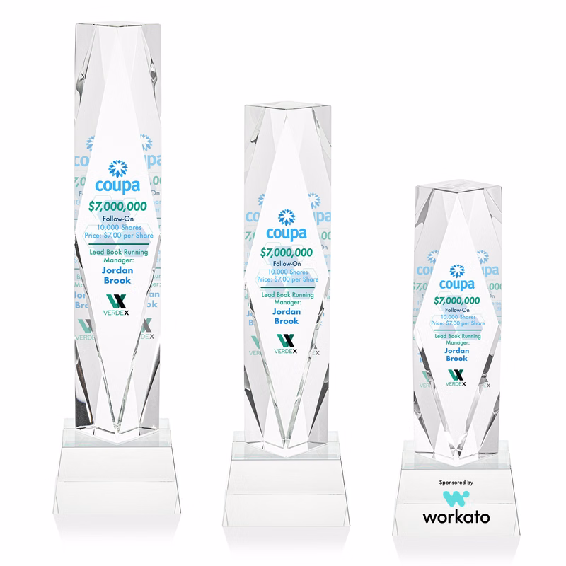 Toscana VividPrint™ Award on Base - Clear