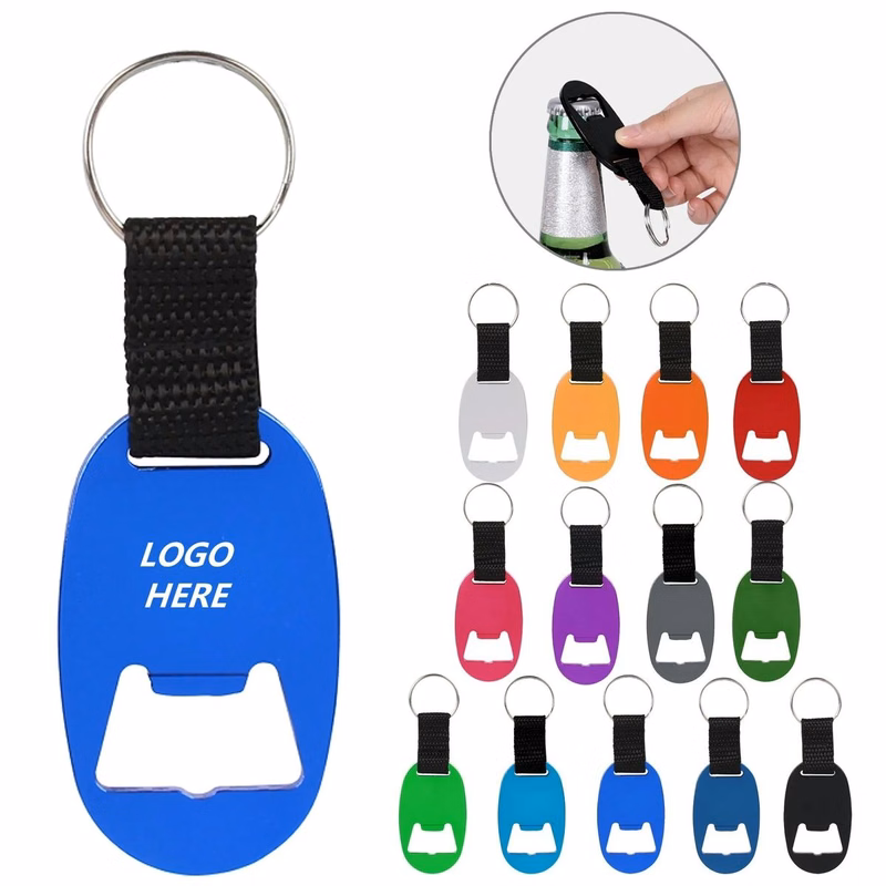 Metal Key Tag with Bottle Opener Tool