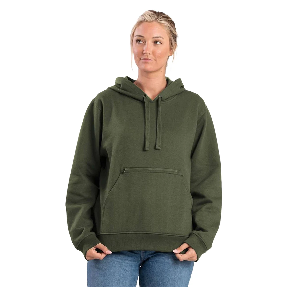 BERNE® Women's Heritage Zippered Pocket Hooded Sweatshirt 1