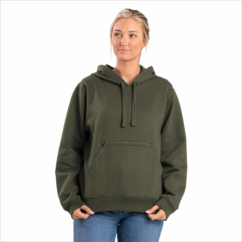 BERNE® Women's Heritage Zippered Pocket Hooded Sweatshirt