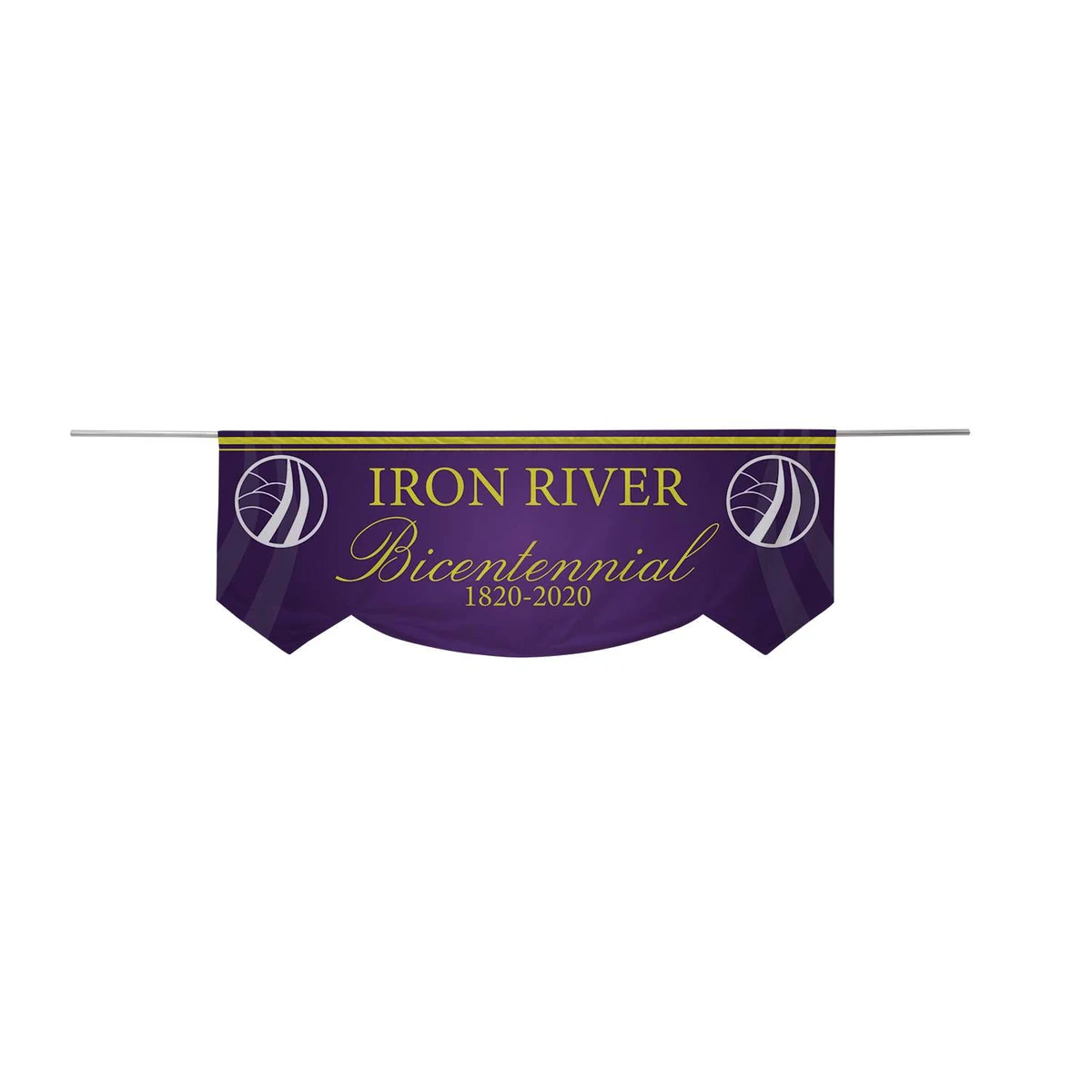 3' x 8' Parade Banner Scallop Bottom Kit 1