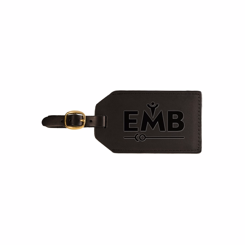 Grand Central Luggage Tag Sueded Leather