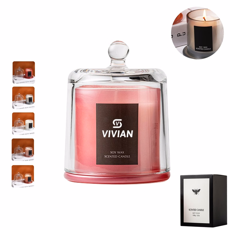 3.8 Oz. Scented Candle W/ Glass Cover