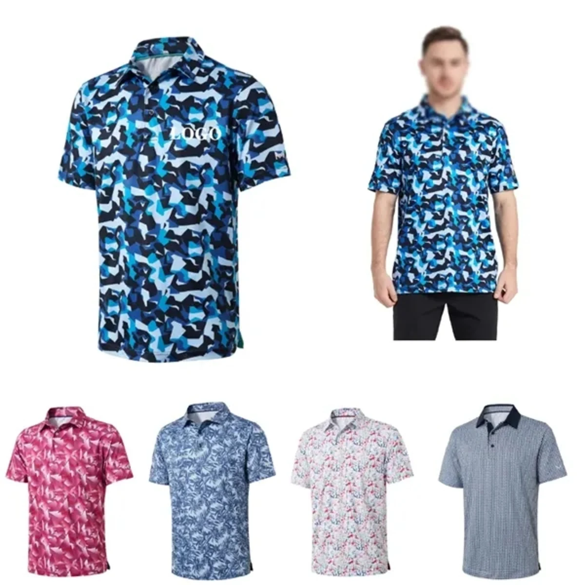 Men's Dry Fit Golf Polo Shirt 1