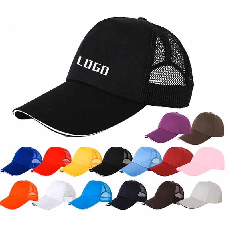 Samll Moq 50pcs Panel Polyester Mesh Back Cap