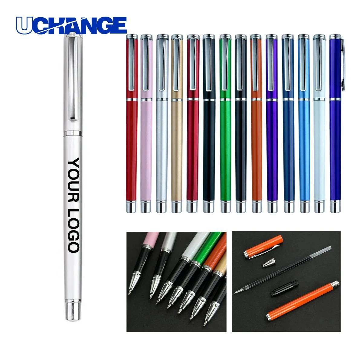 Metal Gel Pen with Cap 1
