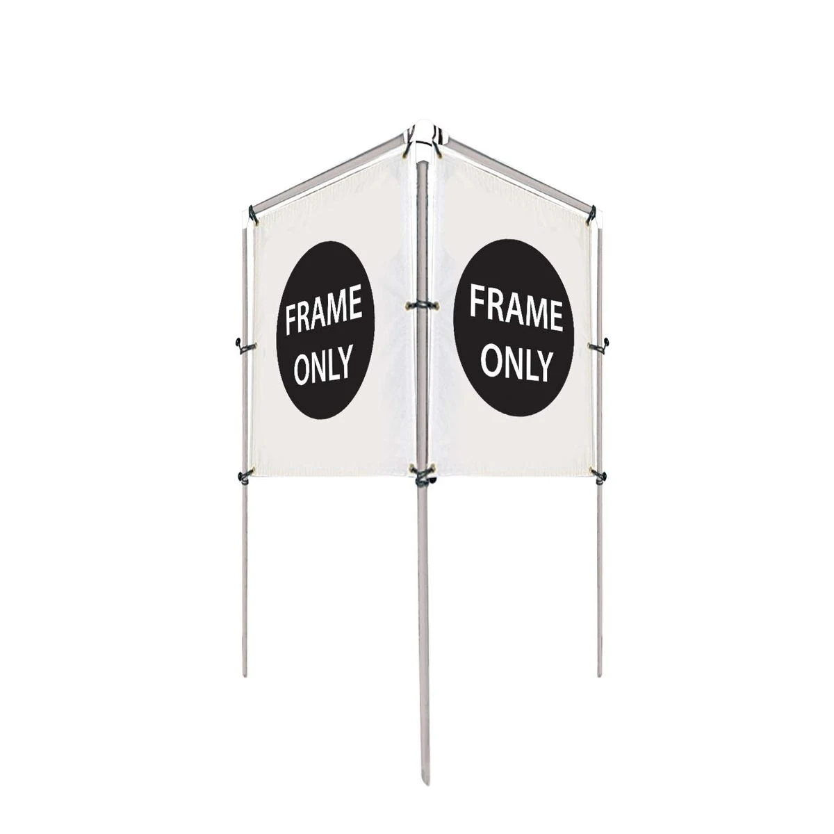 4'W x 5'H In-Ground Banner Hardware – V-Shape 1