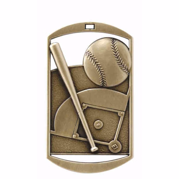 Baseball DT Series Medal, 2" tall