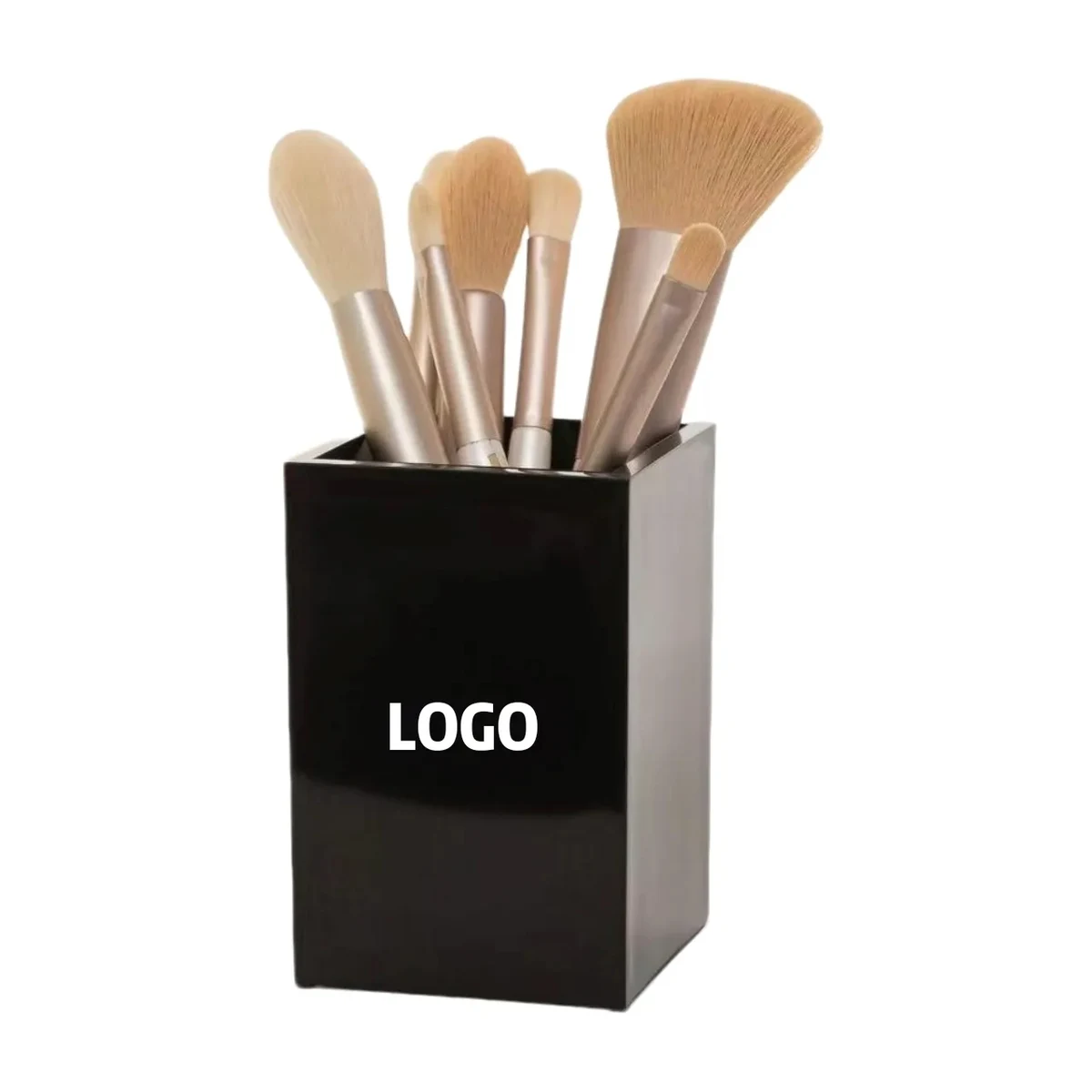 Acrylic pen holder makeup brush storage case 1