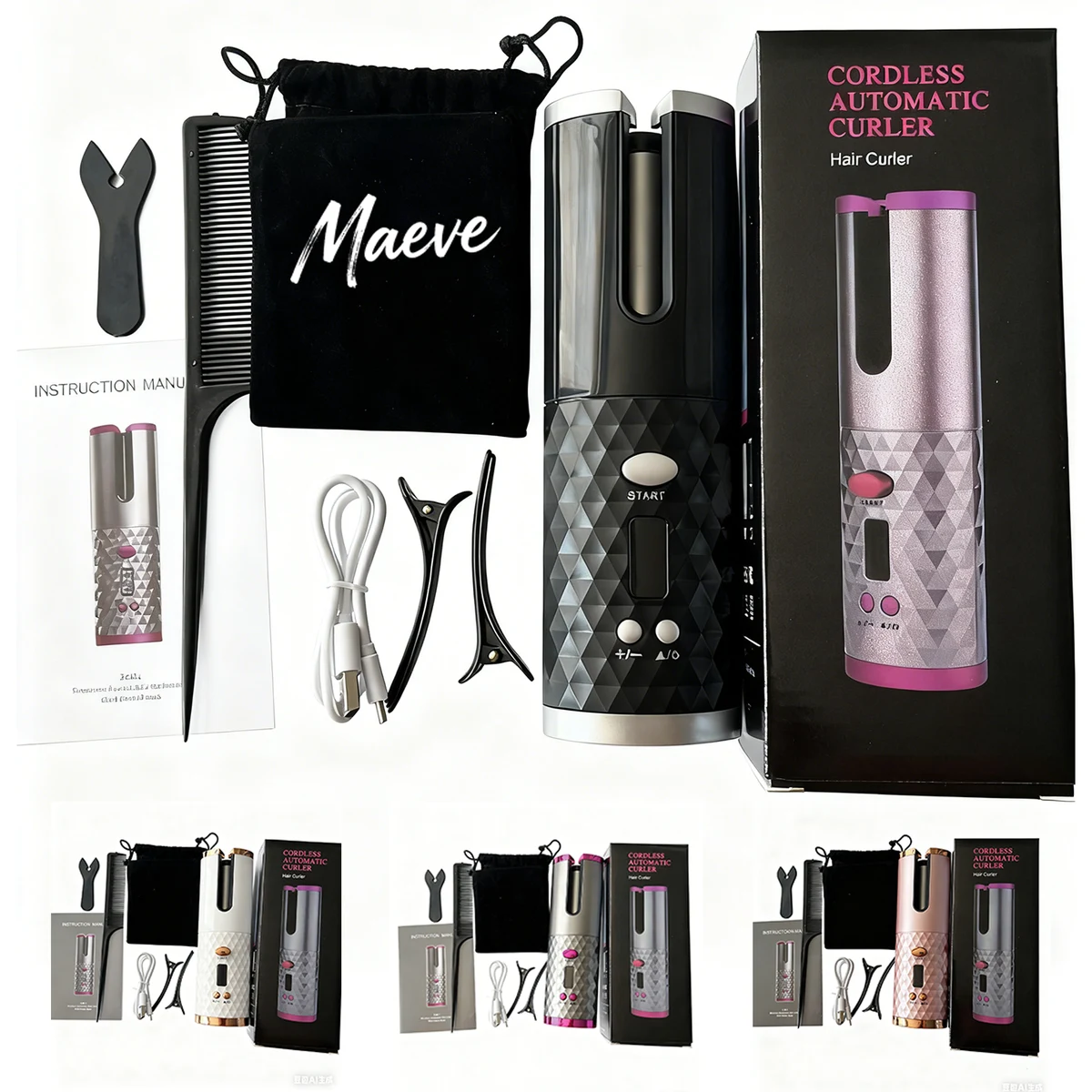 Rechargeable Automatic Hair Curler 1