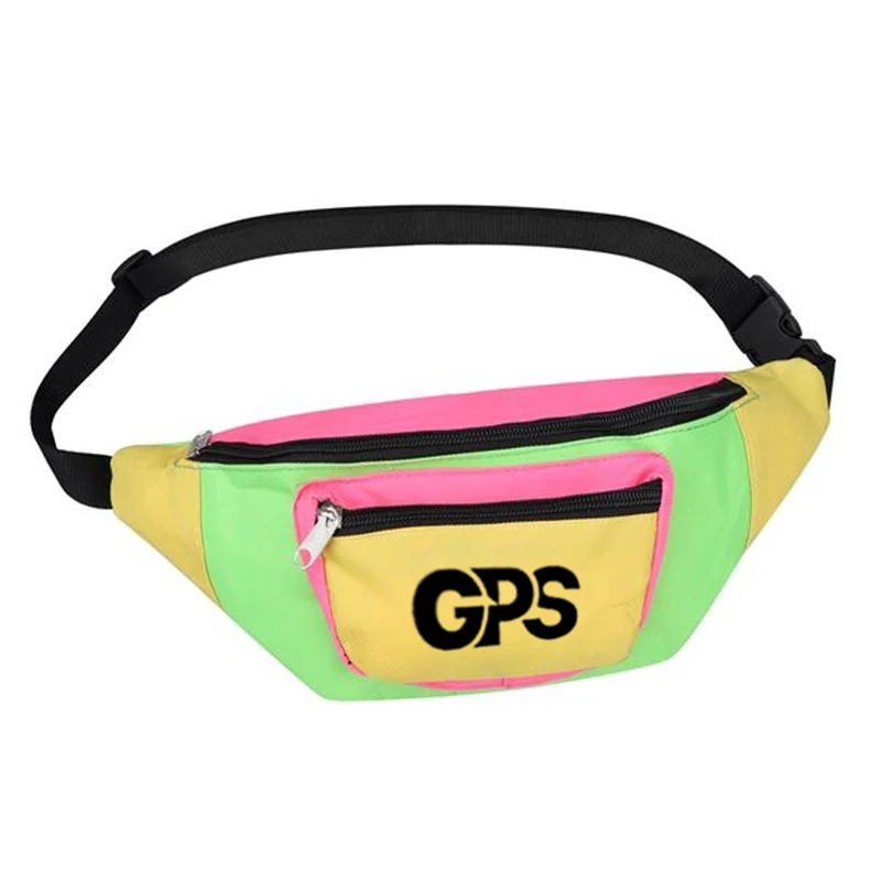 600D Two Zipper Fanny Pack 1