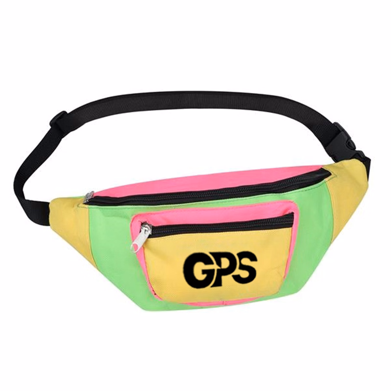 600D Two Zipper Fanny Pack