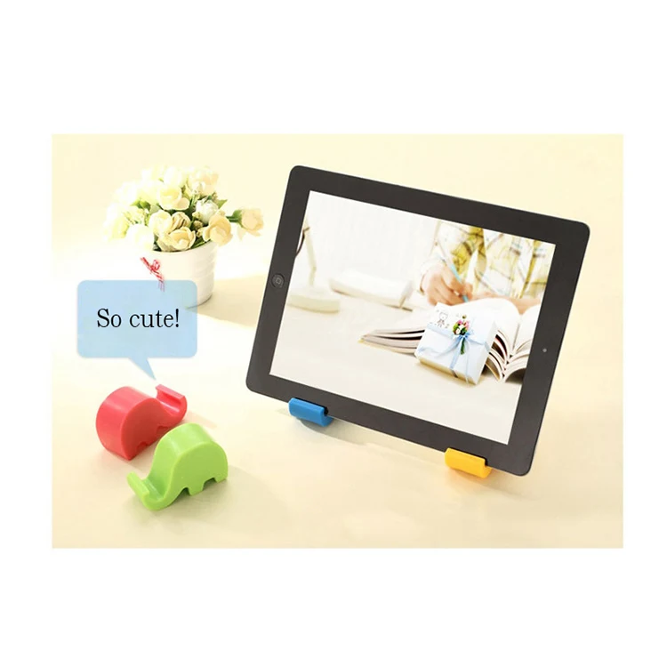 Mini Elephant Shape Phone Holder, promotional clip with logo imprint 1
