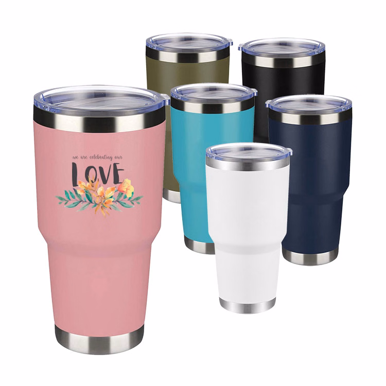 30 oz. Stainless Steel Vacuum Tumbler with Lid