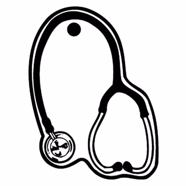 Stethoscope Key Tag - Spot Color
