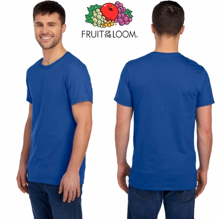 Fruit of the Loom Unisex T-Shirts - Size 3XL Royal Blue
