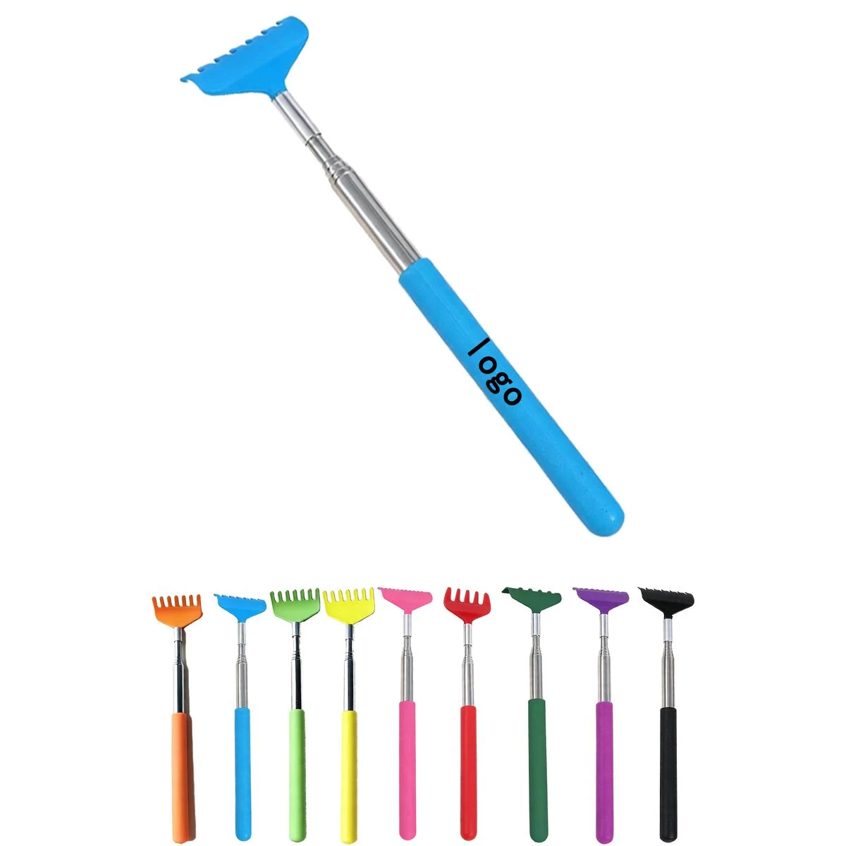 Extendable Stainless Steel Back Scratcher Custom Logo 1