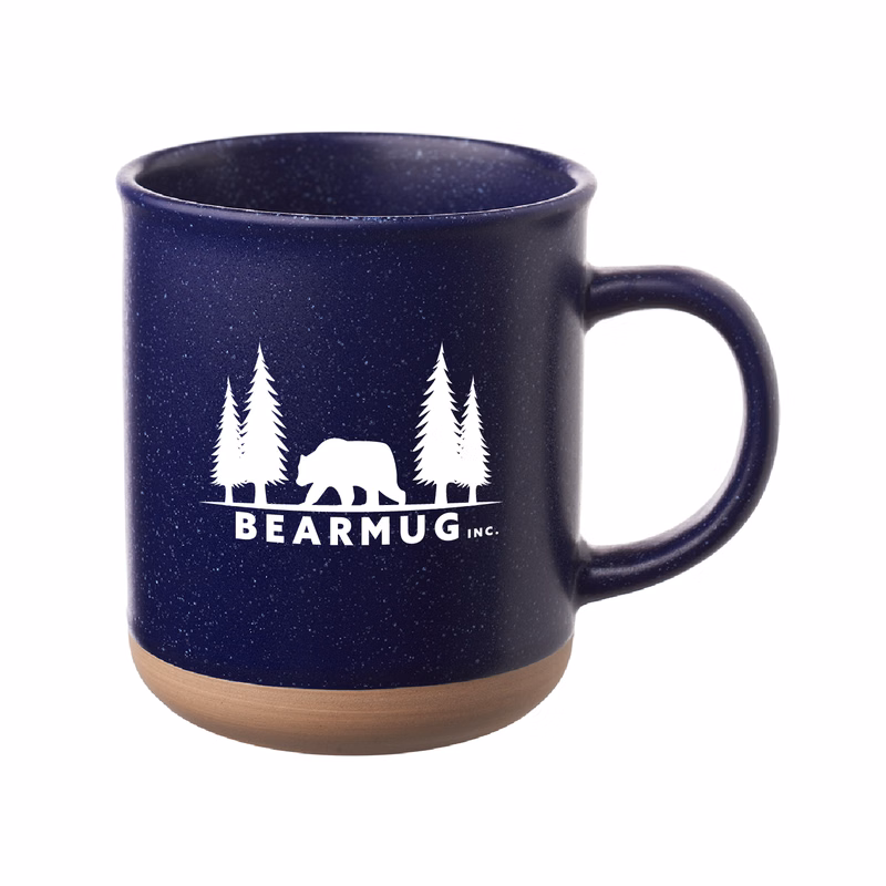 13.5 oz. Speckled Clay Coffee Mug (1 Color Imprint)