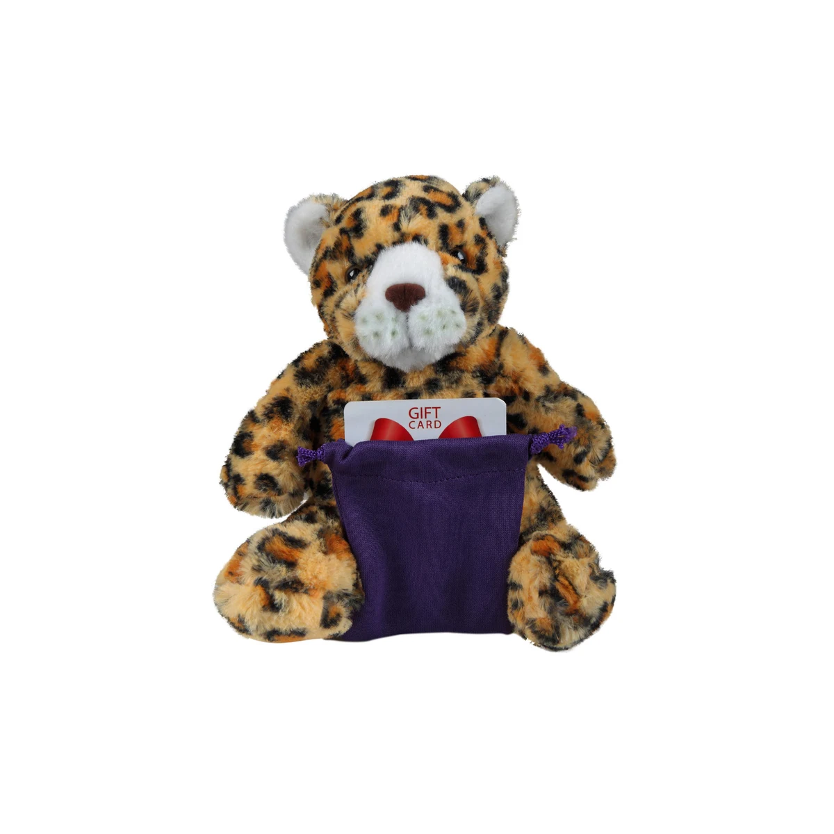 soft plush Leopard with gift card sack 1