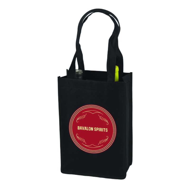 True® 2 Bottle Non-Woven Wine Tote